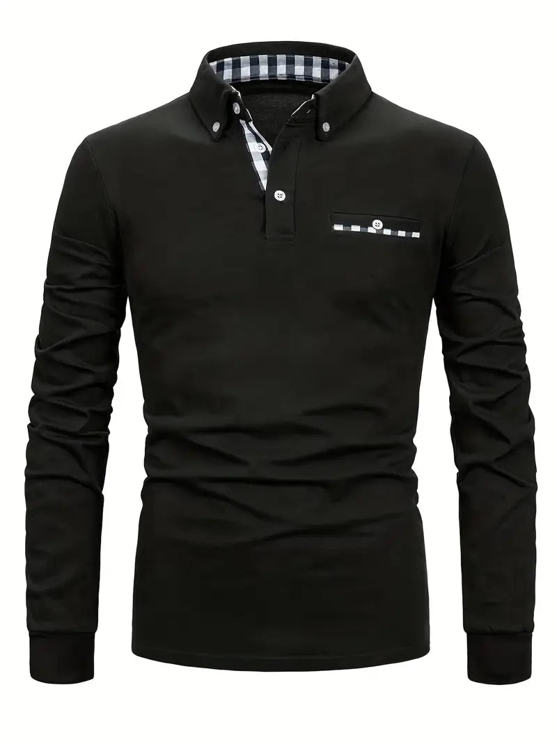 Long® | Plaid Button-Down Long Sleeve Shirt