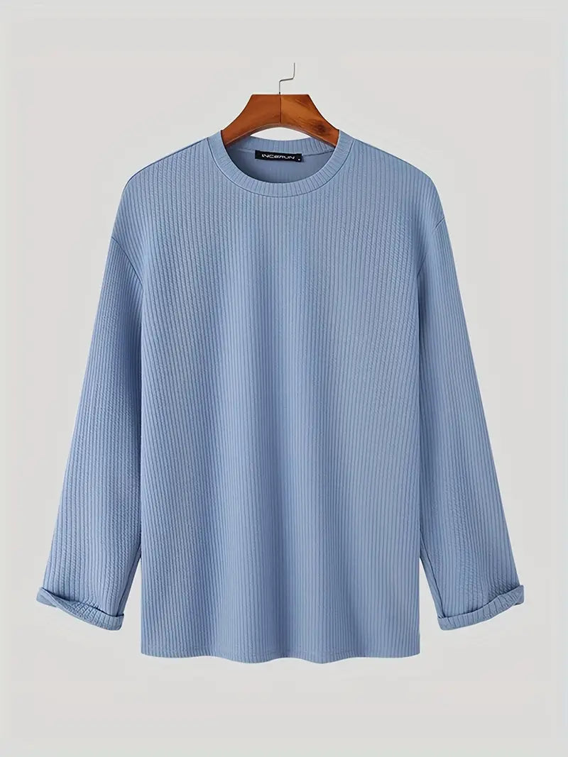 Eduardo® | Stylish Long-Sleeved Shirt With A Round Neckline