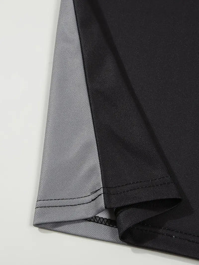 Dale® | Striped Casual Color Block Short Sleeve Shirt