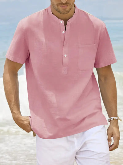 Declan® | Summer Shirt With Short Sleeve Closure For Men