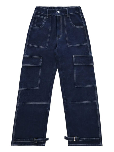 Jovian® | Denim Straight Baggy Pants