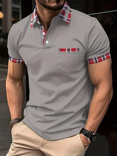 Lonnie® | Casual Shirt With V-Neck And Buttons For Men