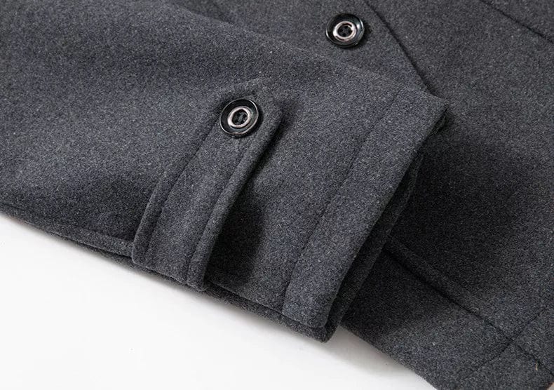 Eulises | Men's double-layered coat with high collar