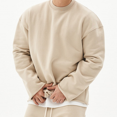 Men's Fashion Solid Color Loose Fit Sweatshirt