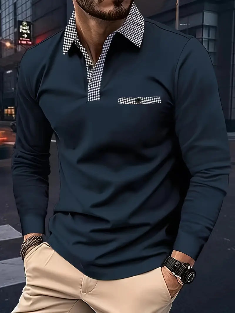Daniel® | Classic Long-Sleeved Polo Shirt For Spring