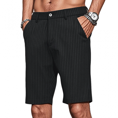 Wiley | Men'S Casual Cotton Blend Striped Straight Fit Suit Shorts