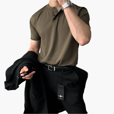 Aniceto® | DAEGU Buttoned Collar T-Shirt