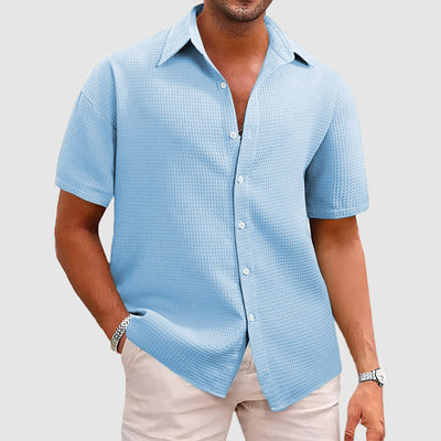 Holcombe® | Casual Men's Shirt With Waffle Pattern