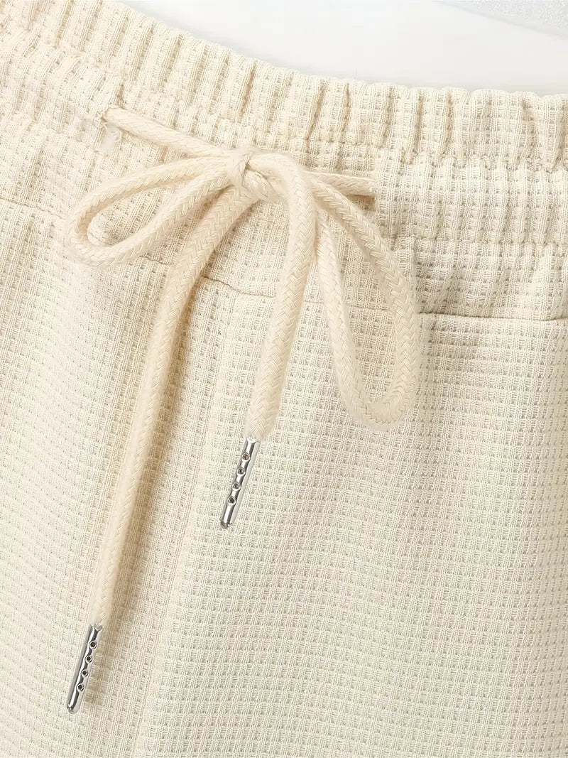 Adriel | Tweedy set with waffle detail