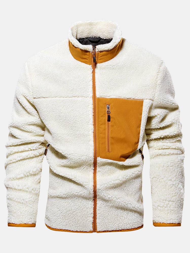 Owen | CRERI Zipper Through Teddy Faux Fur Jacket