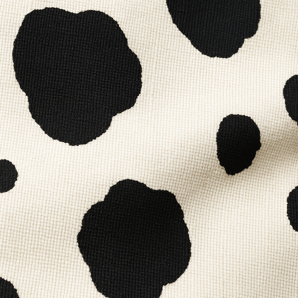 Ken | Men'S Summer Fashion Cow Print Cotton And Linen Long Sleeve Shirt