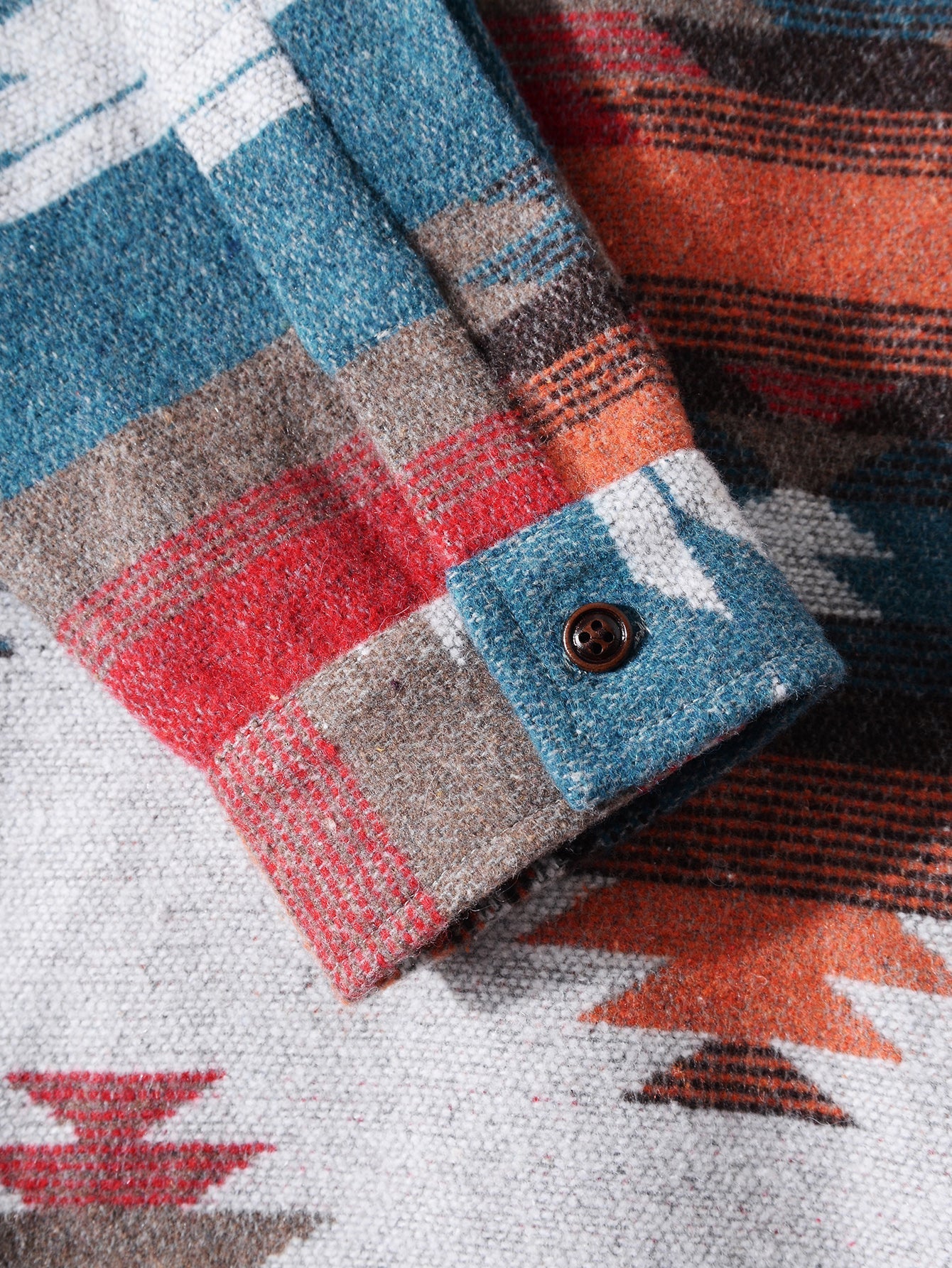 Íñigo® | Aztec Geometric Print Overshirt