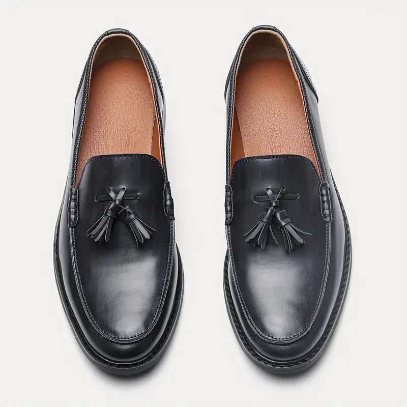 Urian® | Genuine Leather Tassel Loafers