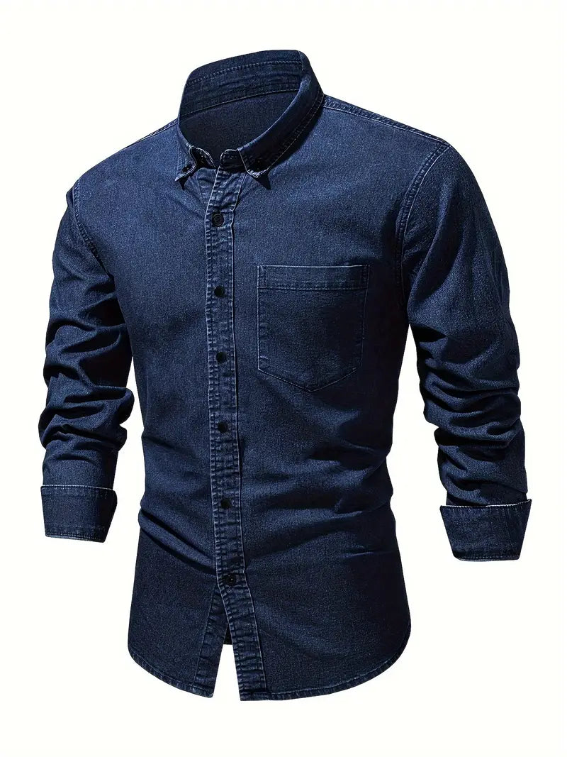 Lou® | Denim Long Sleeve Shirt For Men