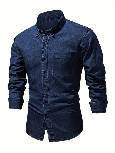 Lou® | Denim Long Sleeve Shirt For Men
