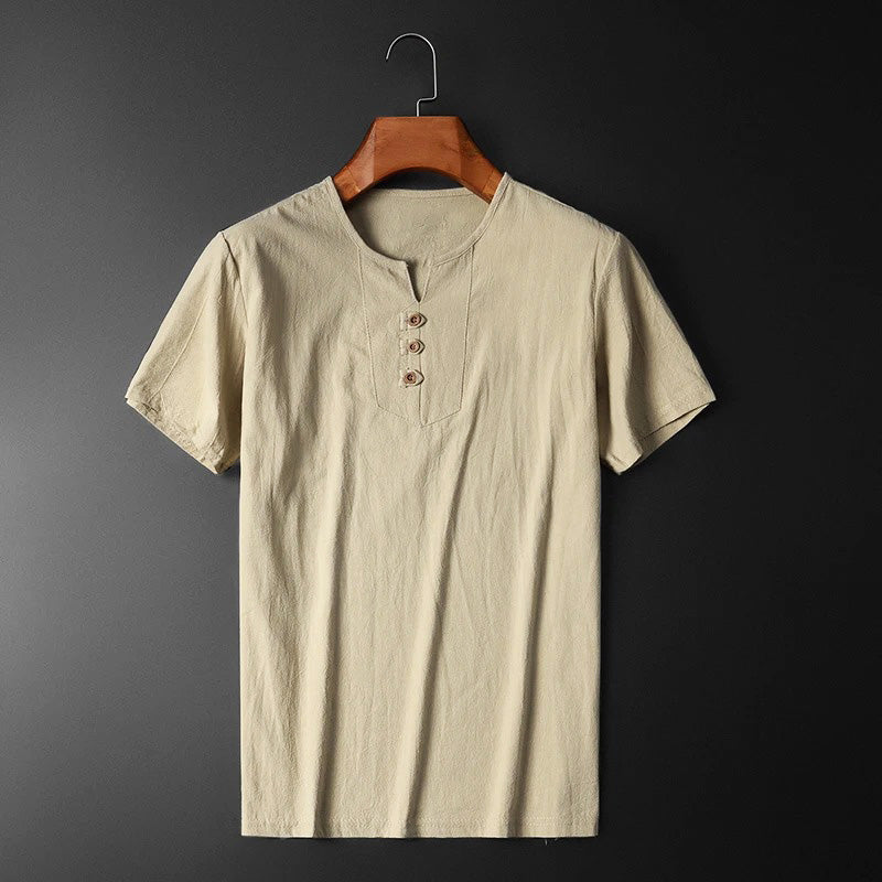 Konan® | Cotton And Linen T-Shirt