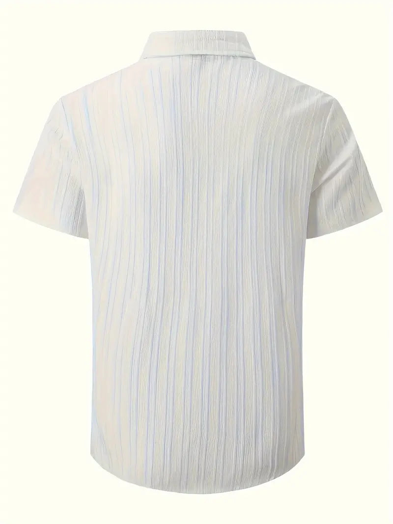 Lura® | Casually Chic Striped Short-Sleeved Shirt For Men