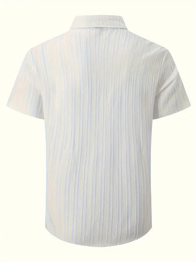 Lura® | Casually Chic Striped Short-Sleeved Shirt For Men