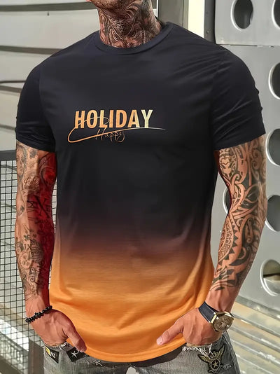 Edgar® | Comfortable T-Shirt With Gradient Graphics For Men