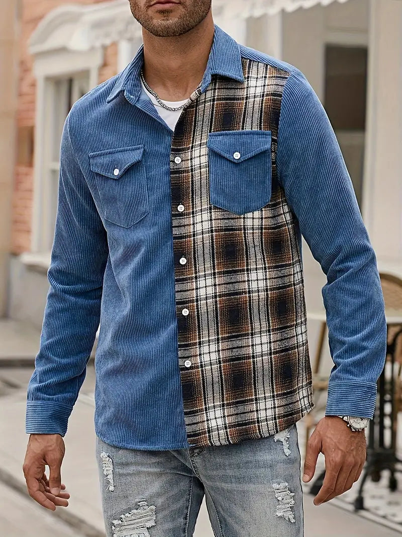 Lorne® | Patchwork Shirt With Buttons For Spring