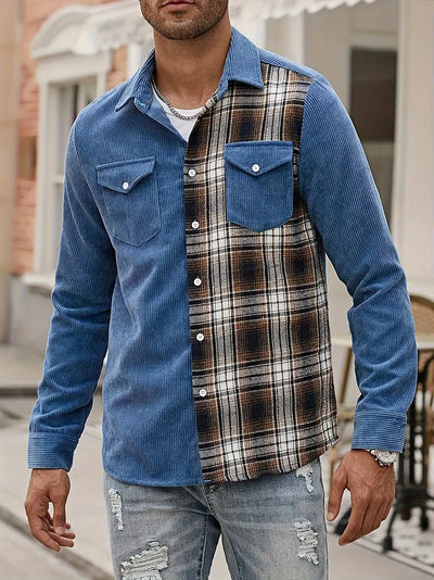 Lorne® | Patchwork Shirt With Buttons For Spring