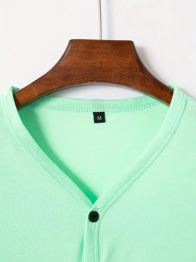 Ellis® | Solid, Casual V-Neck T-Shirt For Men