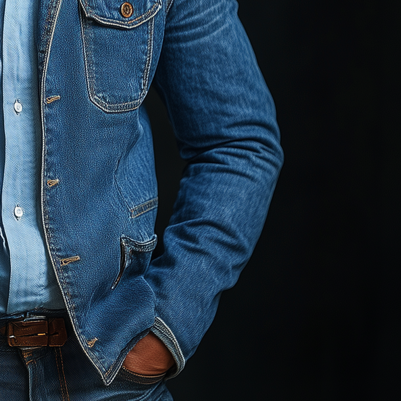 Jonathan | Men'S Vintage Washed Denim Blazer