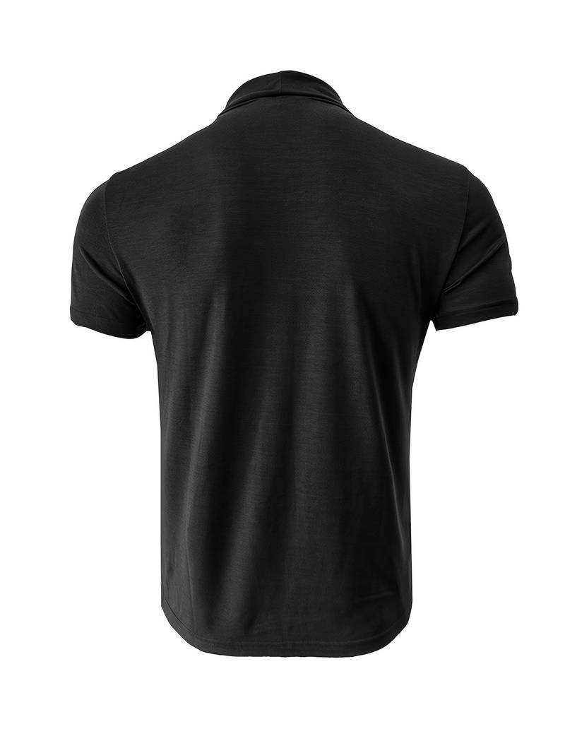 Lucian® | Casual Short Sleeve Turtleneck T-Shirt