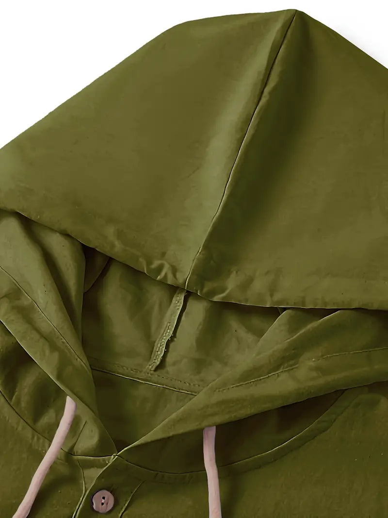 Lynea® | Casual Hooded Shirt With Buttons