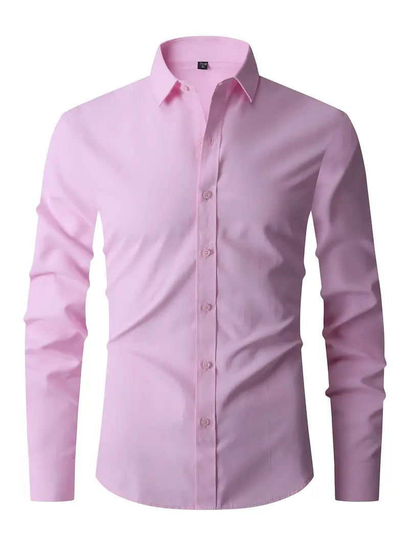 Elijah® | Classic, Buttoned Long-Sleeved Shirt