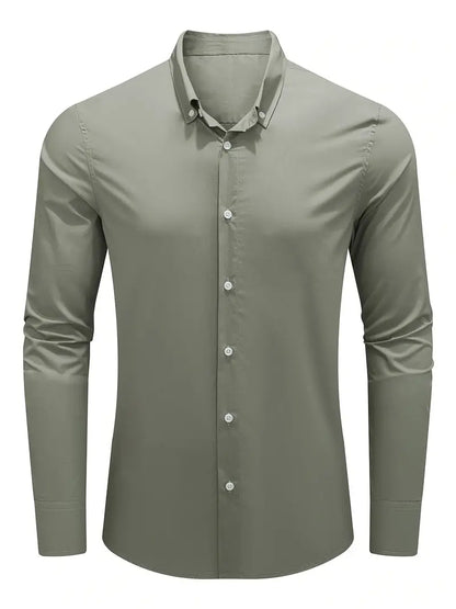 Lotis® | Casual Long-Sleeved Shirt With Button Placket