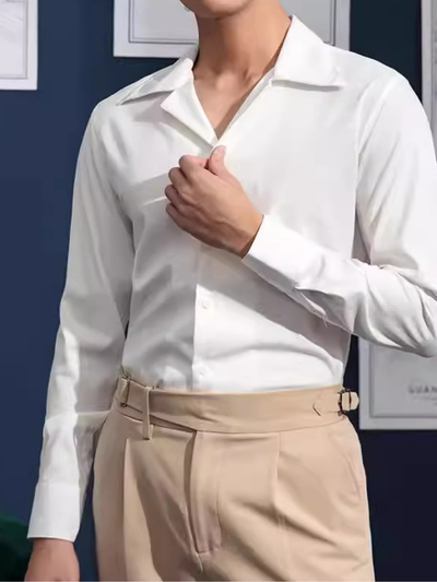 Erastus® | Wrinkle-Free Men'S Shirt With Cuban Collar