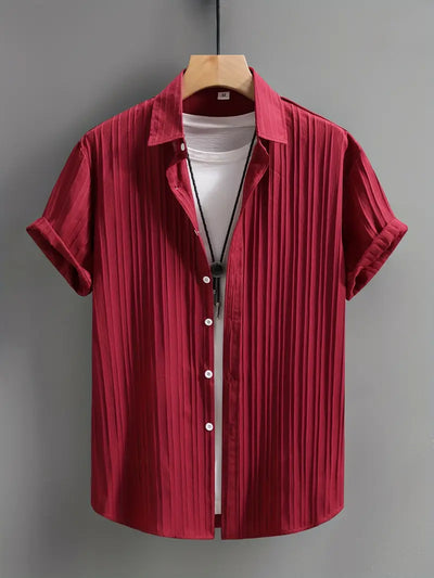 Mateo® | Classic Short Sleeve Button Down Shirt For Men