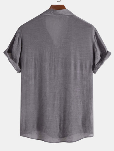 Athelstan® | Light Wrinkled Fabric Button Up Shirt