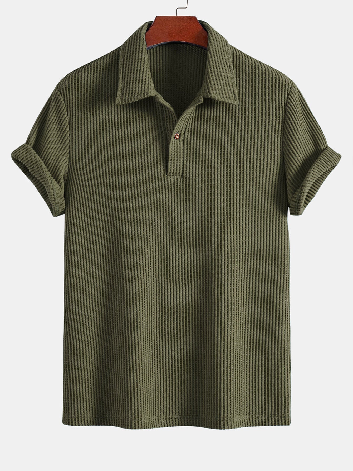 Leo | Short Sleeved Waffle Polo