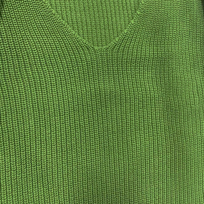 Men's Casual Solid Color V-Neck Loose Knit Pullover Sweater