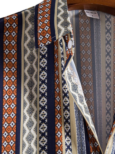 Arye® | Ethnic Geometry Print Shirt
