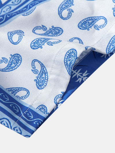 Magnus® | Paisley Border Button Up Shirt