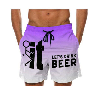 Aeson® | Men'S Printed Letter Beach Shorts