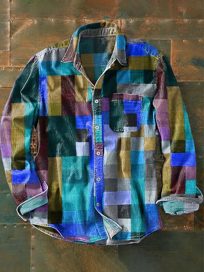 Domingo® | Simple Unisex Long Sleeve Shirt With Rainbow Colors