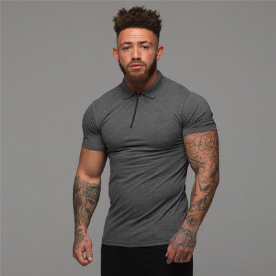 Jorge® | Men'S Zip-Up Polo Shirt