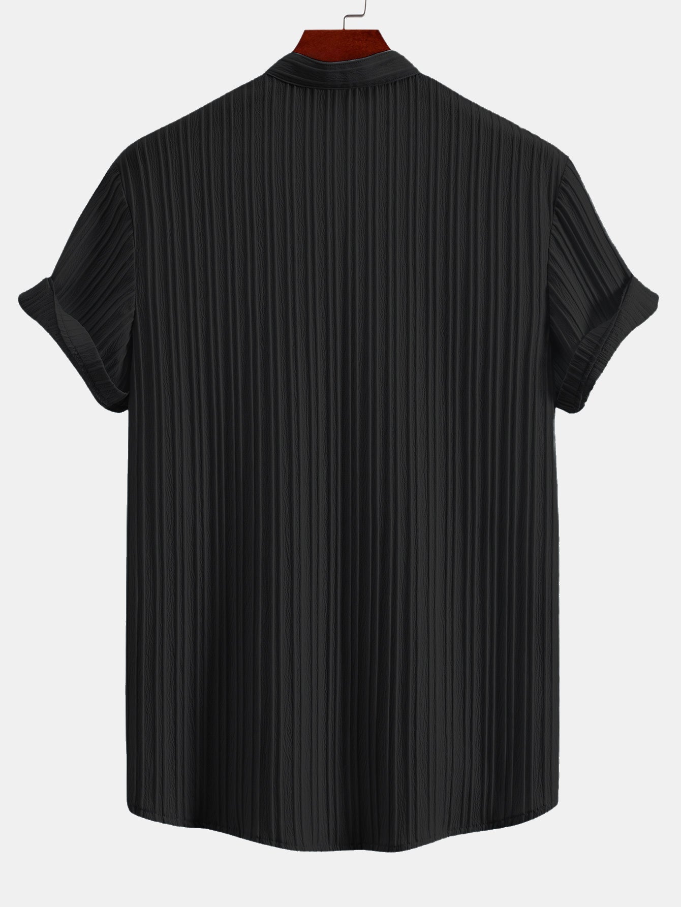 Yann® | Textured Stand Collar Shirt