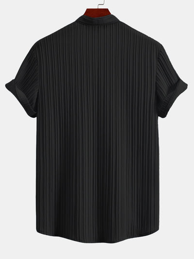 Yann® | Textured Stand Collar Shirt