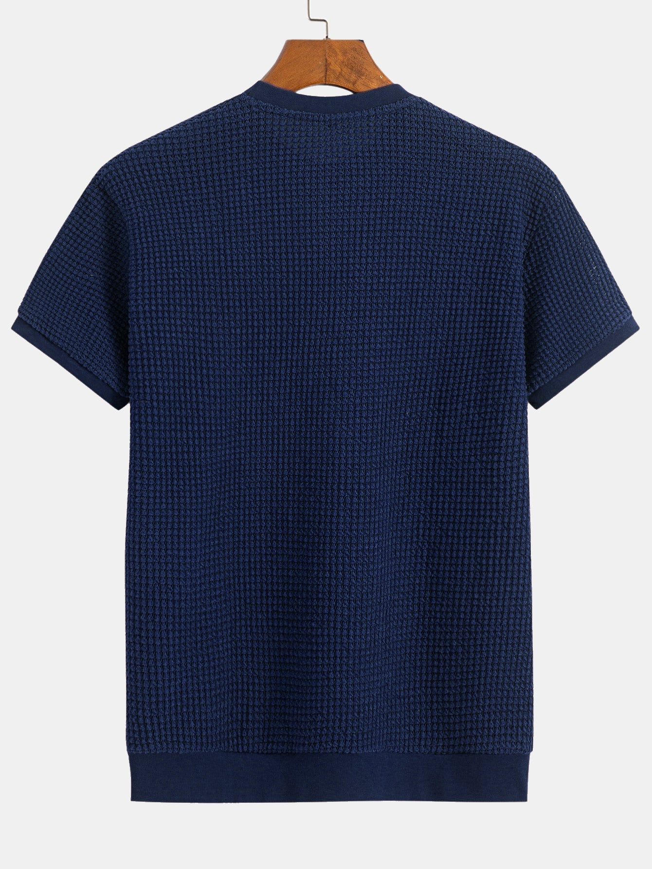 Mauricio® | Short Sleeve Waffle Ribbed Hem T-Shirt