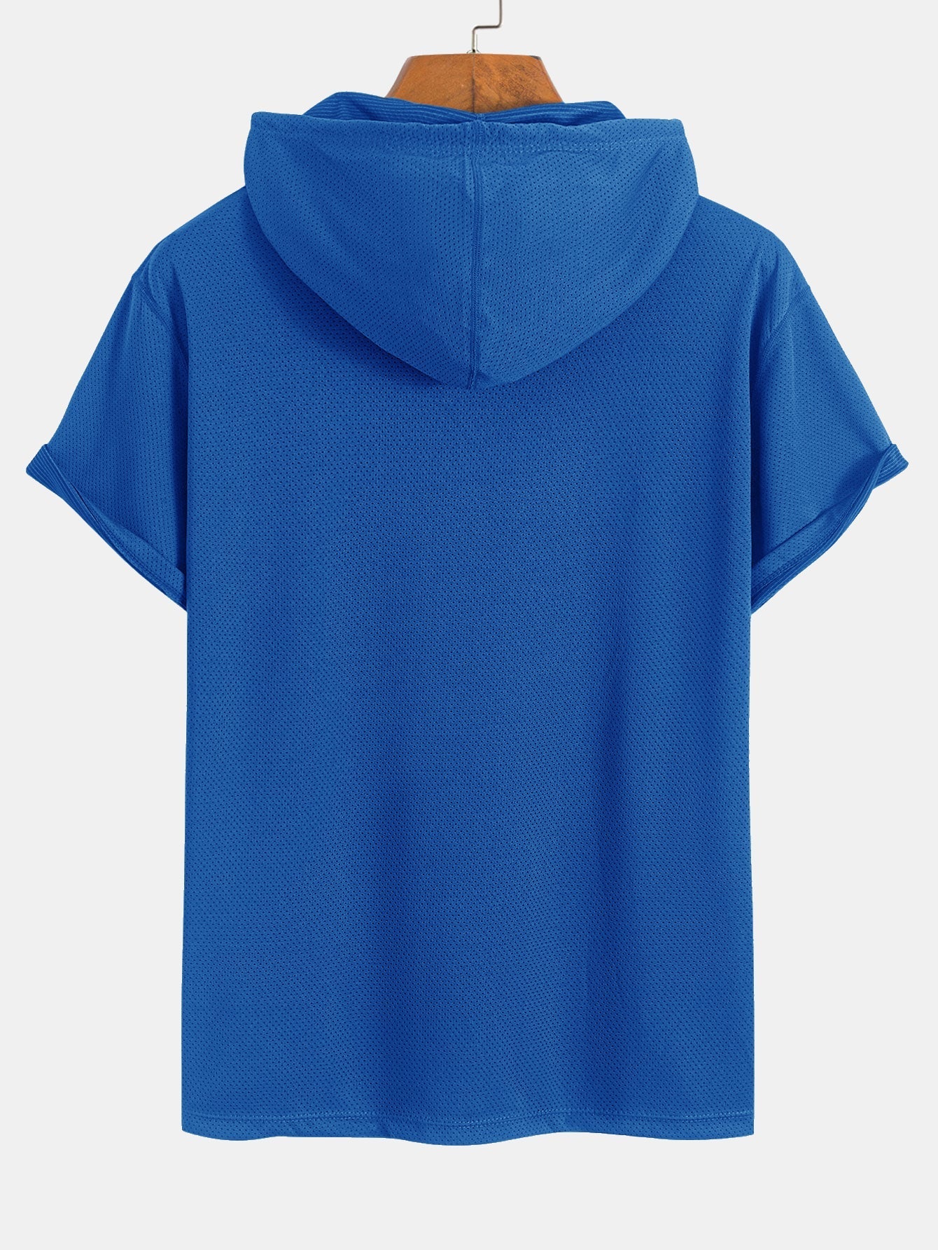 Karim® | Athletic Mesh Kangaroo Pocket Hooded T-Shirt