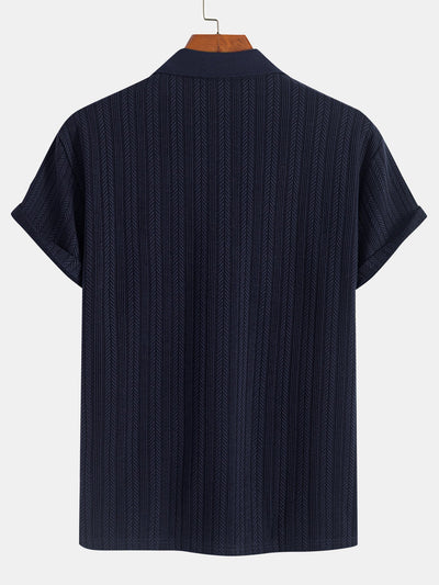 George® | Textured Zipper Polo