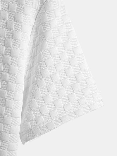 Jared® | Checkerboard Jacquard Arc Hem T-Shirt & Checkerboard Jacquard Shorts