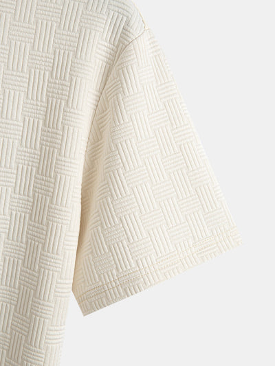 Douglas® | Stripe Jacquard Arc Hem T-Shirt