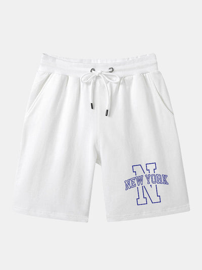 Bajzath® | New York Print Mid Length Shorts