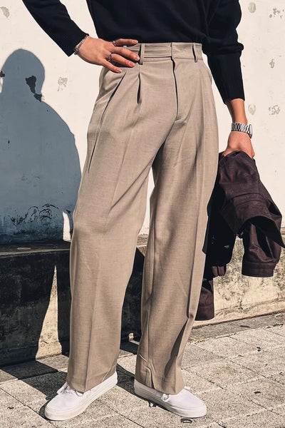 Bhavin® | MV Paris Buckle High-Waisted Suit Trousers
